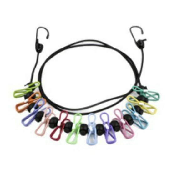 Portable Travel Elastic Clothesline - Windproof, Outdoor Sun Drying, Ideal for Hotels and Tourism.