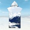 Seaside View Bathrobe Beach Towels Quick-Drying Bath Towels Microfiber Hooded Cloak Swim Surf Adult Poncho Enjoy Summer Holiday