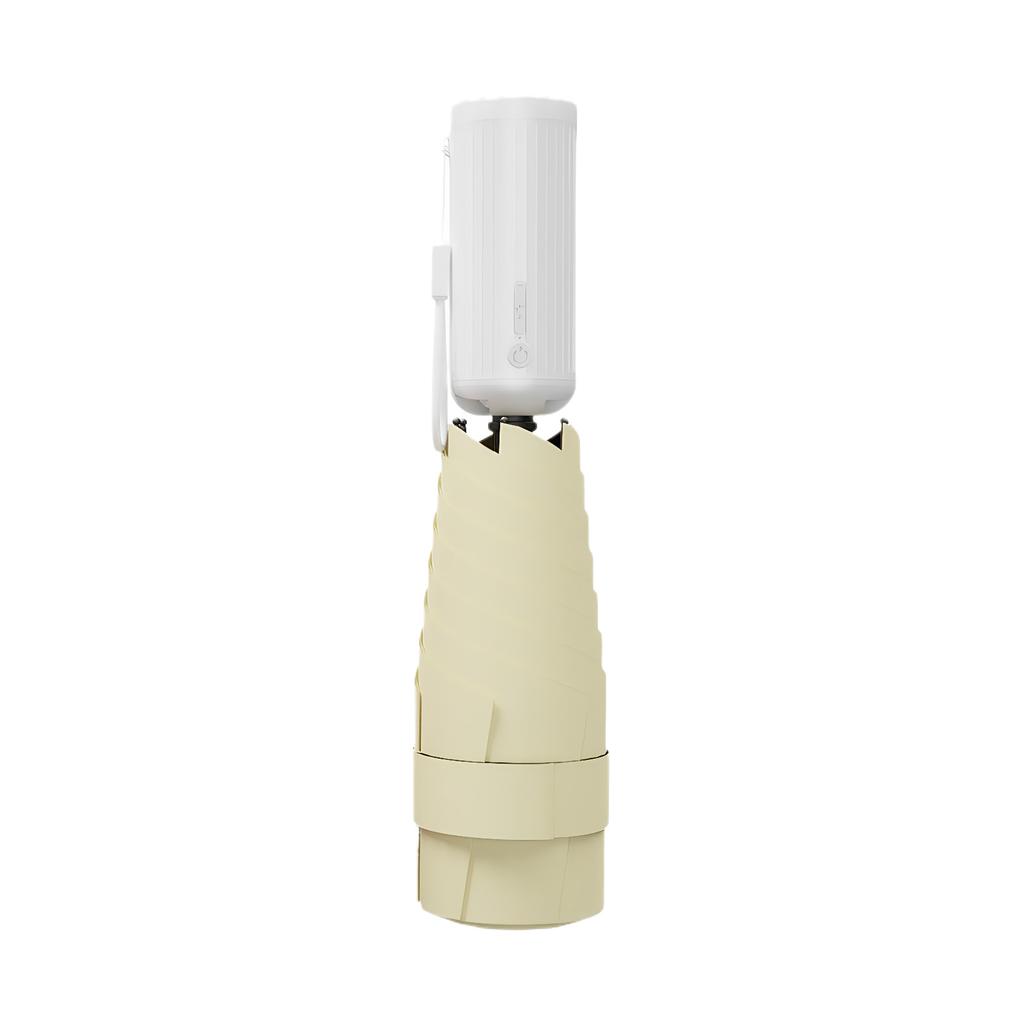 New Portable Sun Umbrella With USB Charging Sunscreen And UV Protections Versatile ABS Automatic Umbrella Fan