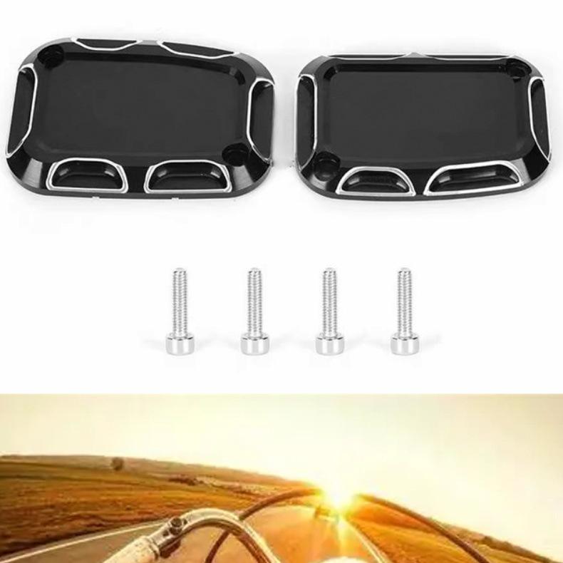 CNC Motorcycle Accessories for Harley Road King: Front Brake & Oil Pump Covers