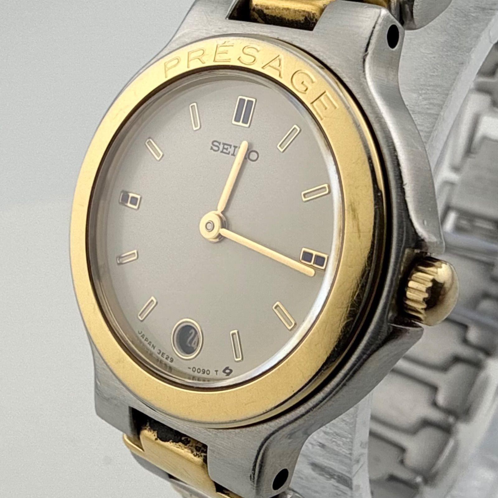 Used SEIKO 3E29-0050 Seiko PRESAGE Women s Watch Quartz Working item Battery replaced Bad belt [S428]
