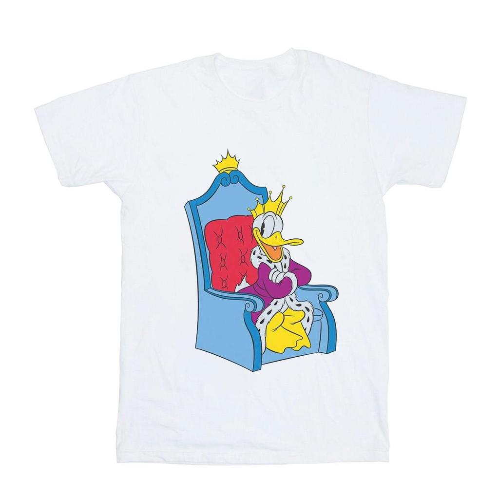 Disney Womens/Ladies Donald Duck King Donald Cotton Boyfriend T-Shirt