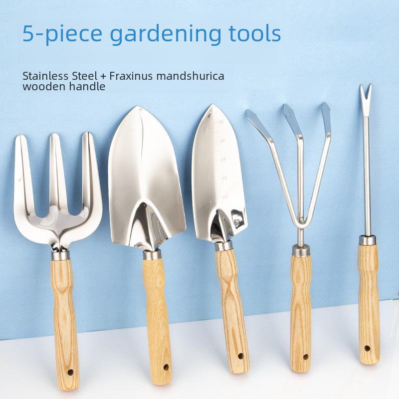In Stock: Stainless Steel Garden Shovel for Planting and Outdoor Use, Ideal for Cauliflower and Other Vegetables.