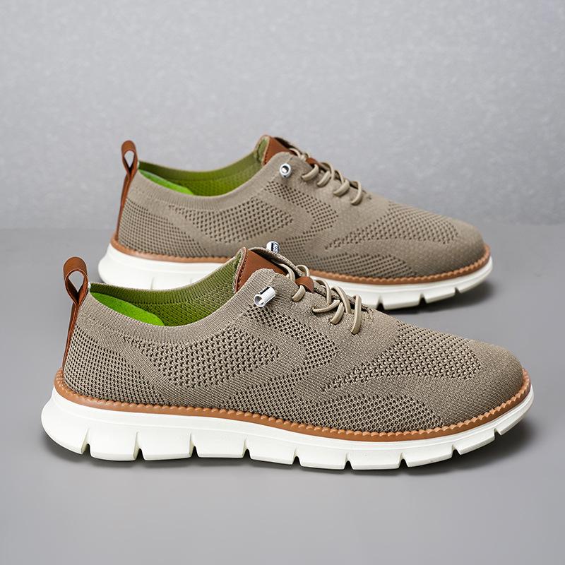 

Мужские летние кроссовки Flyknit, повседневные, легкие, дышащие, для ходьбы (Доступны размеры Plus) 38