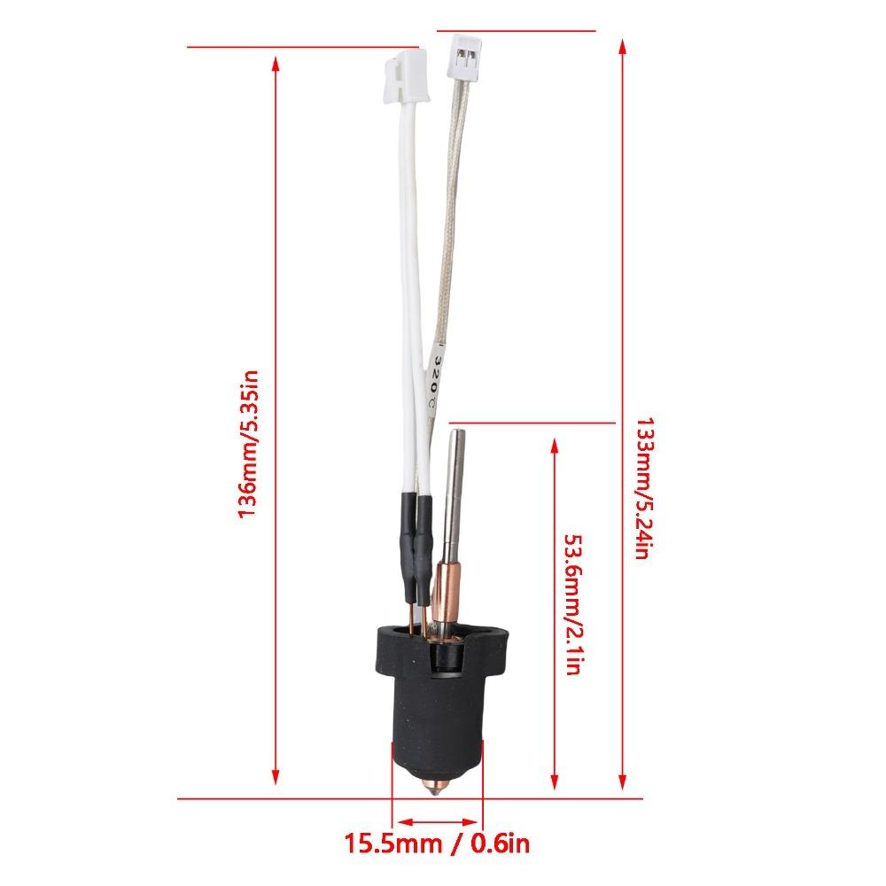 0.4mm Nozzle Hotend Replacement Kit 60W Ceramic Heater Quick Swap Nozzle Hotend  DIY Printing