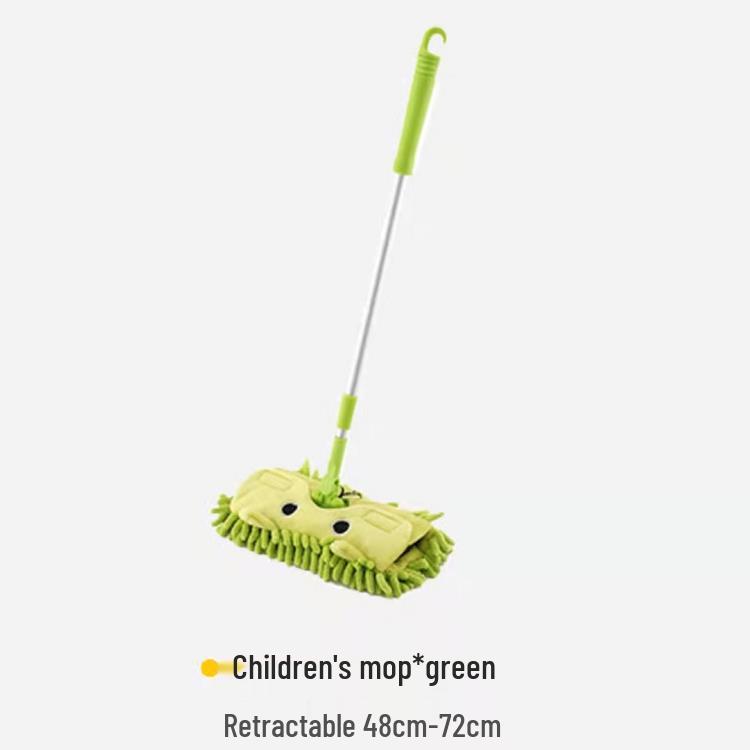 Kids' Mini Cleaning Set: Broom, Dustpan & Mop Toy for Playhouse or Kindergarten