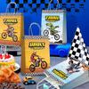 Motorcycle Party Gift Bags, 24 Pcs Dirt Bike Party Bags Set Motocross Themed Party Favor Bags Party Gift Treat Bags for Birthday Party Decorations