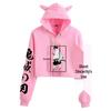 Demon Slayer Japanese Anime Cat-Themed Women's Two-Piece Crop Top & Shorts Set