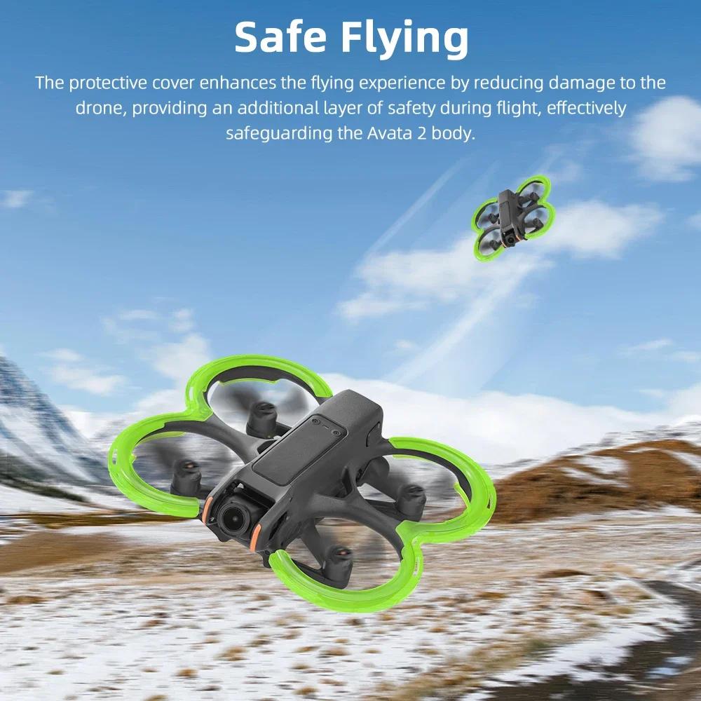 BRDRC Propeller Guard For DJI Avata 2 Drone  Rings Anti-collision Bumper Protection Quadcopters for Avata2 Drone Accessories