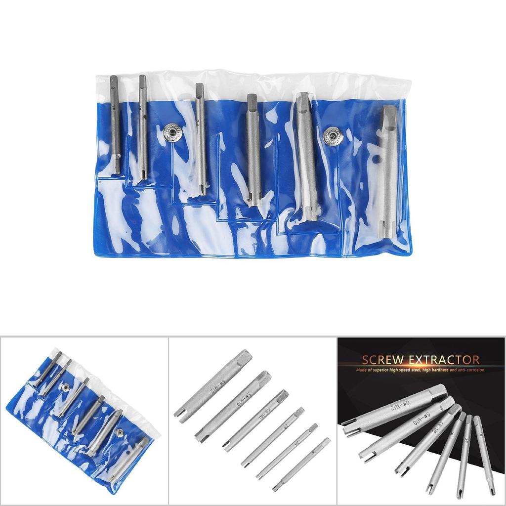 Screw Extractor Tap Removal Tool Tap Extractor Damaged Screw Bolt Extractor Broken Head and Tap Remover Bolt Extractor Removes Stripped Bolts and Scre