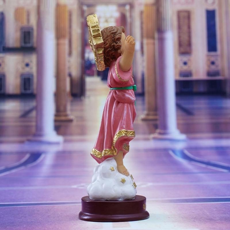Inspirational Resins Holy Child Statue Divine Nino Figurine with Open Arm for Religious Collectors and Art Enthusiasts