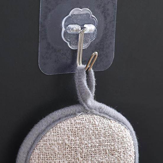 5Pcs Cleaning Rags with Hanging Hole Design Double-Sided Silver Wire Water-Washed Reusable Household Cleaning