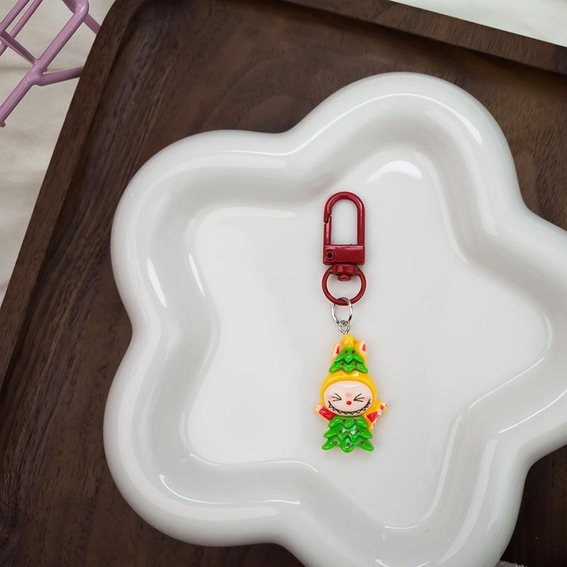 

1/6Pcs Key Chains Hanging Cartoon Pendant Cute Backpack Pendant Christmas Gift Christmas Series Rabbit Keychain 1PCS