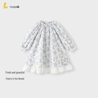 TONGTAI Baby Girl's Floral Lace Dress
