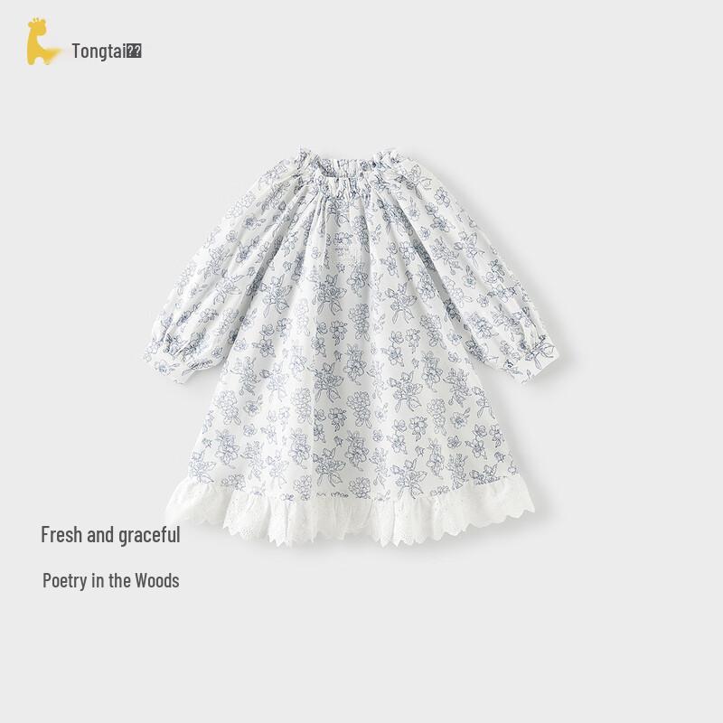 TONGTAI Baby Girl s Floral Lace Dress 100cm