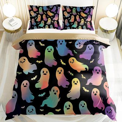 Kawaii Ghost Duvet Covers Halloween Bed ChildrenS Bedroom Decorations For Boys And Girls