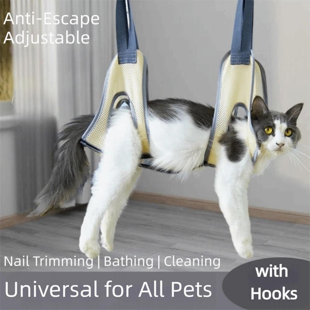 Anti Bite Pet Nail Clip Bag Elastic Dog Grooming Sling Kitten Accessories