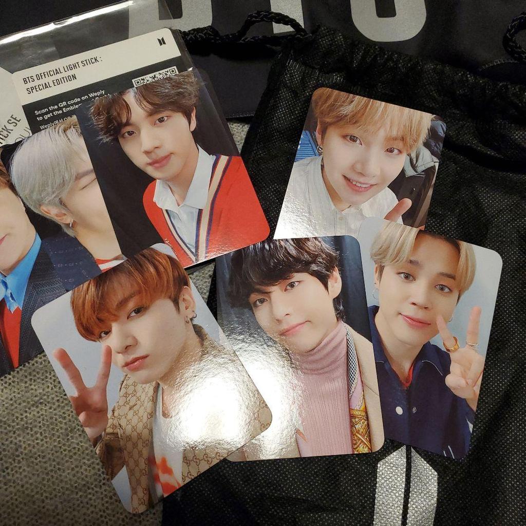 [USED] BTS Official Penlight AmiBomb ver.4 Slogan Mirror etc.