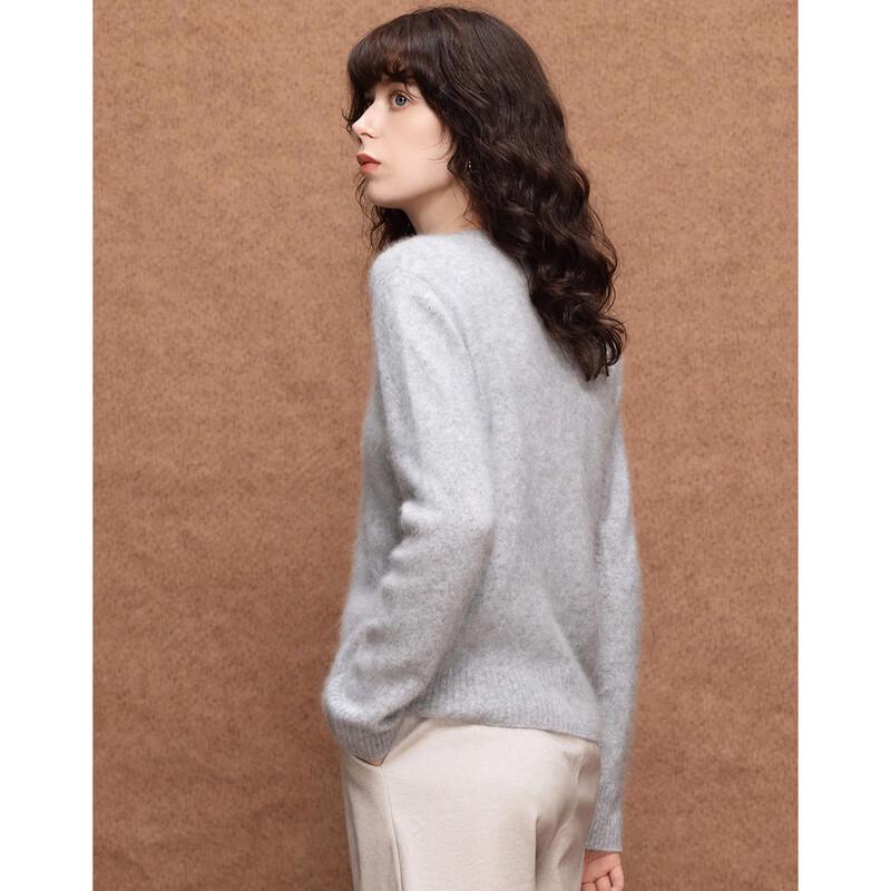 Demana Lambswool Pearl Button Cardigan