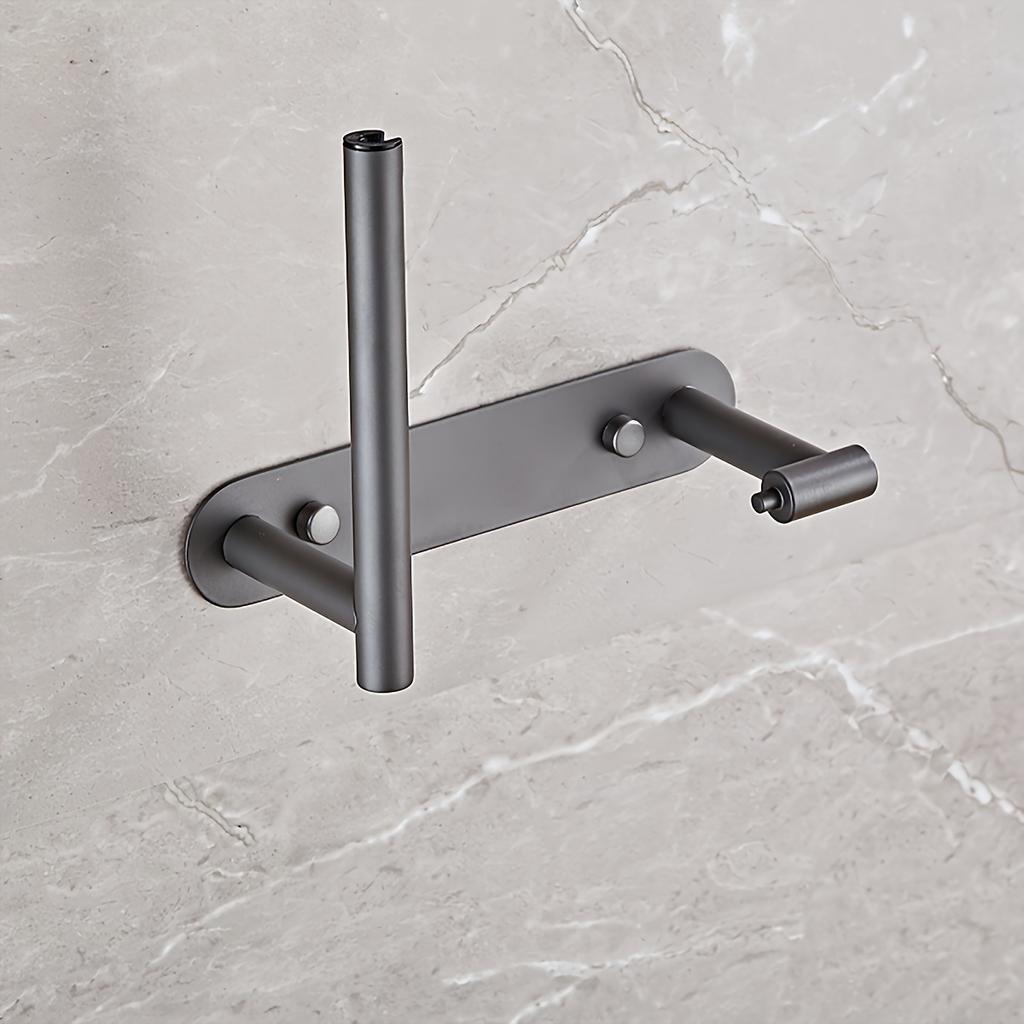 1pc Toilet Paper Holder, No Punch Swivel Toilet Paper Holder, Toilet Paper Roll Holder, Hardware Toilet Paper Holder, Bathroom Accessories