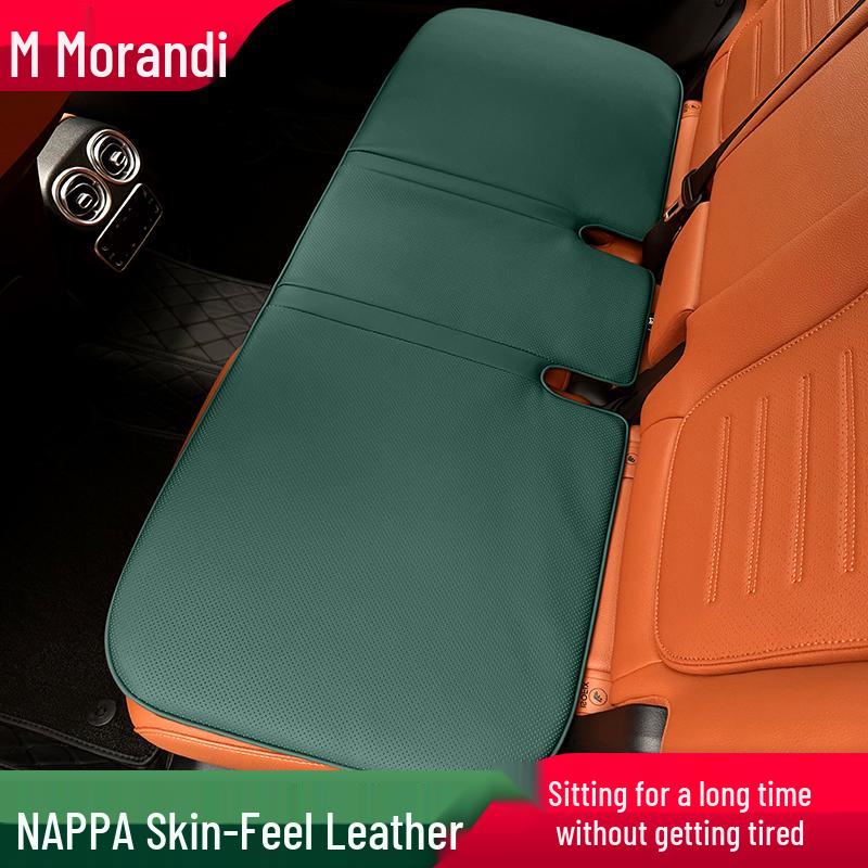 Morandi Nappa Leather All-Season Car Seat Cushion for Mercedes-Benz E-Class/C-Class/GLC/GLB/GLE