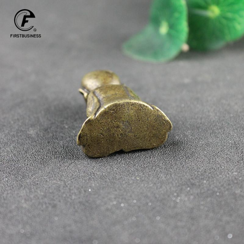 Copper Little Monk Buddha Statue Miniature Figurine Home Decoration Tea Pet Brass Casting Living Room Desk Feng Shui Decor Craft