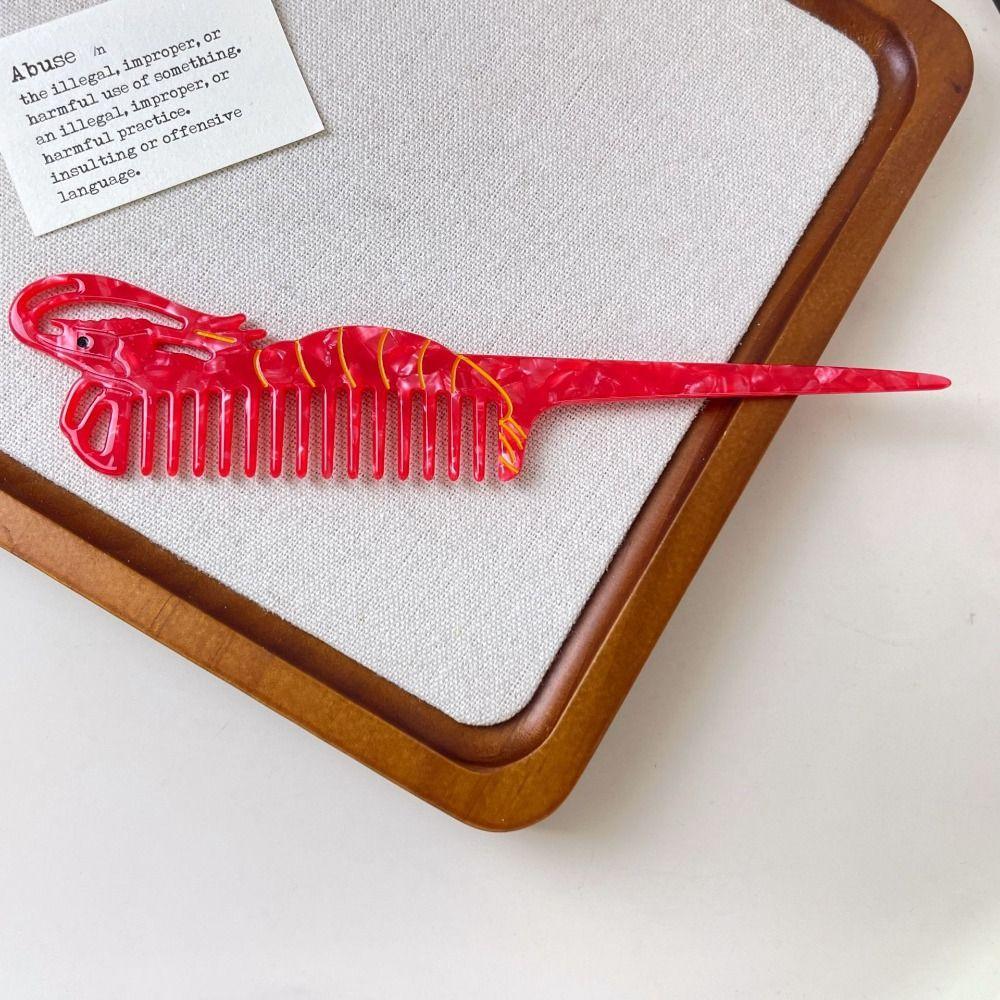 Tulip Acetate Comb Cartoon Hairdressing Combs Hair Care Makeup Comb  Household
