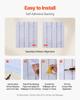 Peel and Stick Wallpaper, 45cm x 12m Contact Paper White Wood Textured Waterpoof Self Adhesive, Easy to Clean & Peel Wall Decorative Vinyl Roll for