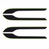 Car Ization Model 3 Stickers 25*12*0.5cm Wear-resistant Quick To Tall Easy Tallation No Car Damage
