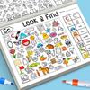 Look-and-Find Fun Game for Toddlers: Observation and Concentration Doodle and Coloring Book