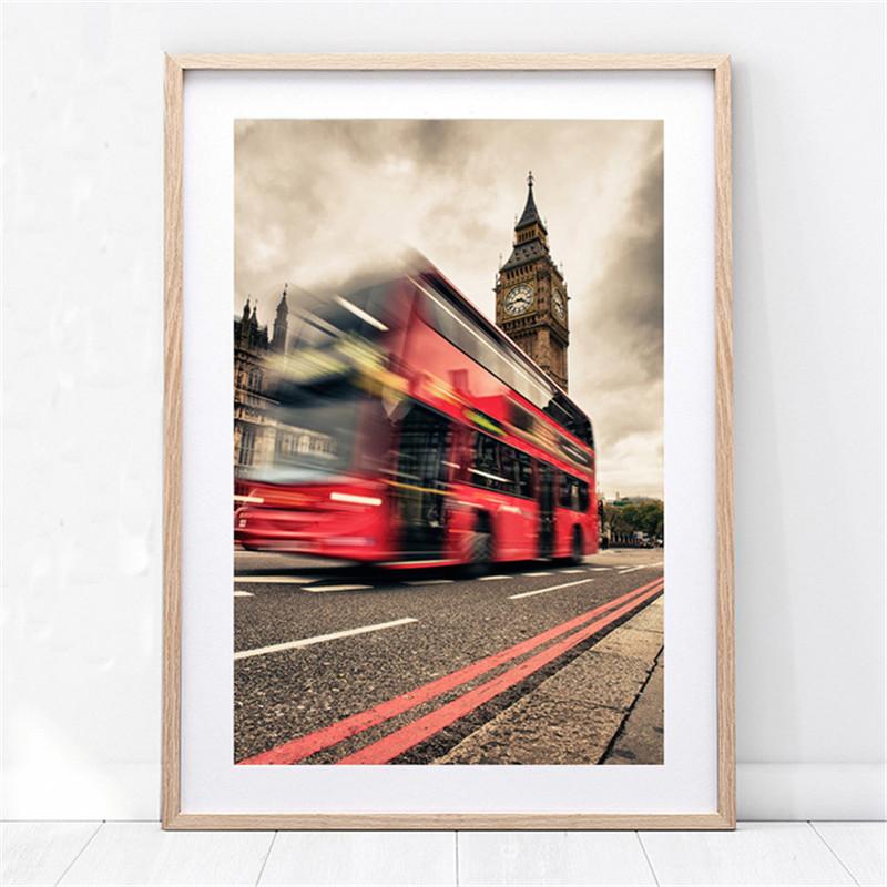 London Paris landscape canvas painting posters on the Scandinavian theme and prints wall art paintings for the living room