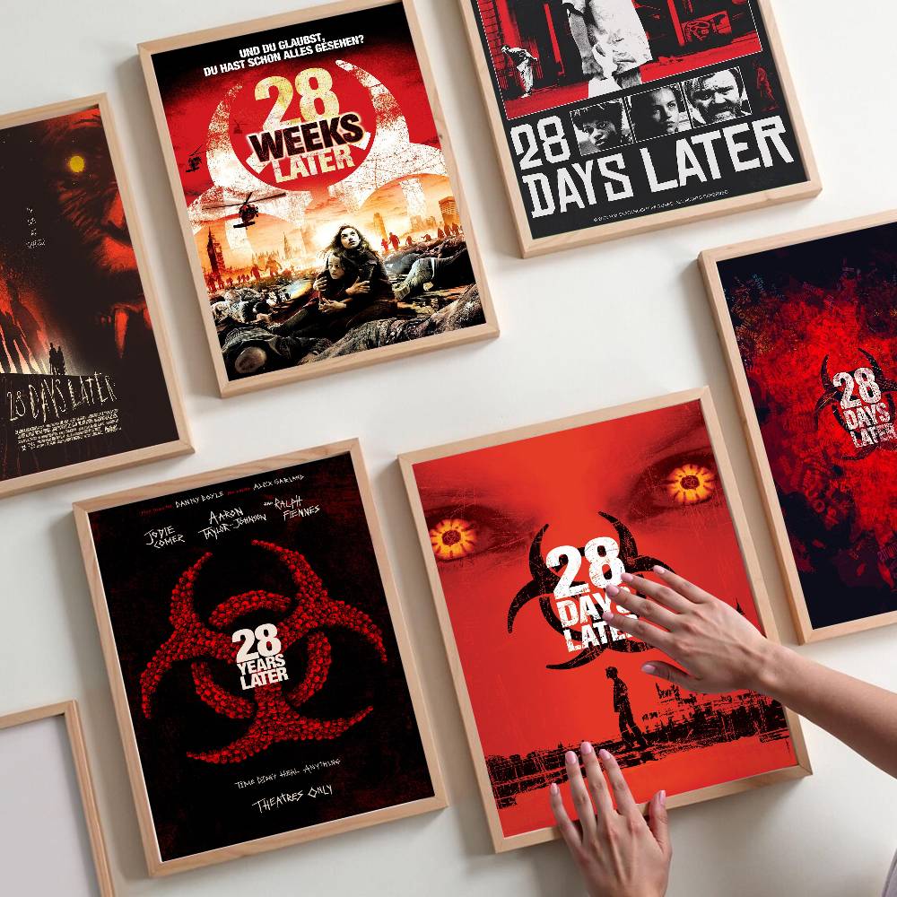 Movie Trror 28 Days Later Movie Sticky Posters Vintage Room Bar Cafe Decor Nordic Home Decor