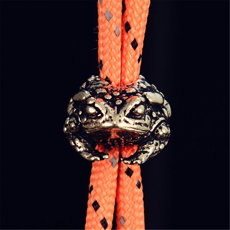 Unique Toads Metal Beads Pendant for Paracord and DIY Enthusiasts Jewelry Making Paracord Bead