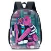 Doors Letter Roblox Anime Cartoon Lightweight Bag Children Backpack School