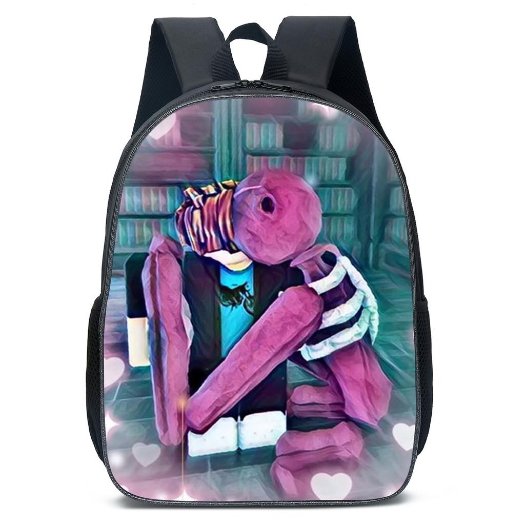 Doors Letter Roblox Anime Cartoon Lightweight Bag Children Backpack School