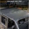Car Cover Leather Soft Roof Top Full Length Cover Sunshade Accessories for Jeep Wrangler JL 4-Door 2018 2019 2020 2021 2022 Up
