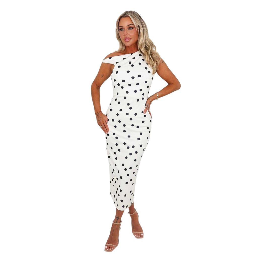 AX Paris Womens/Ladies Polka Dot Polyester Midi Dress