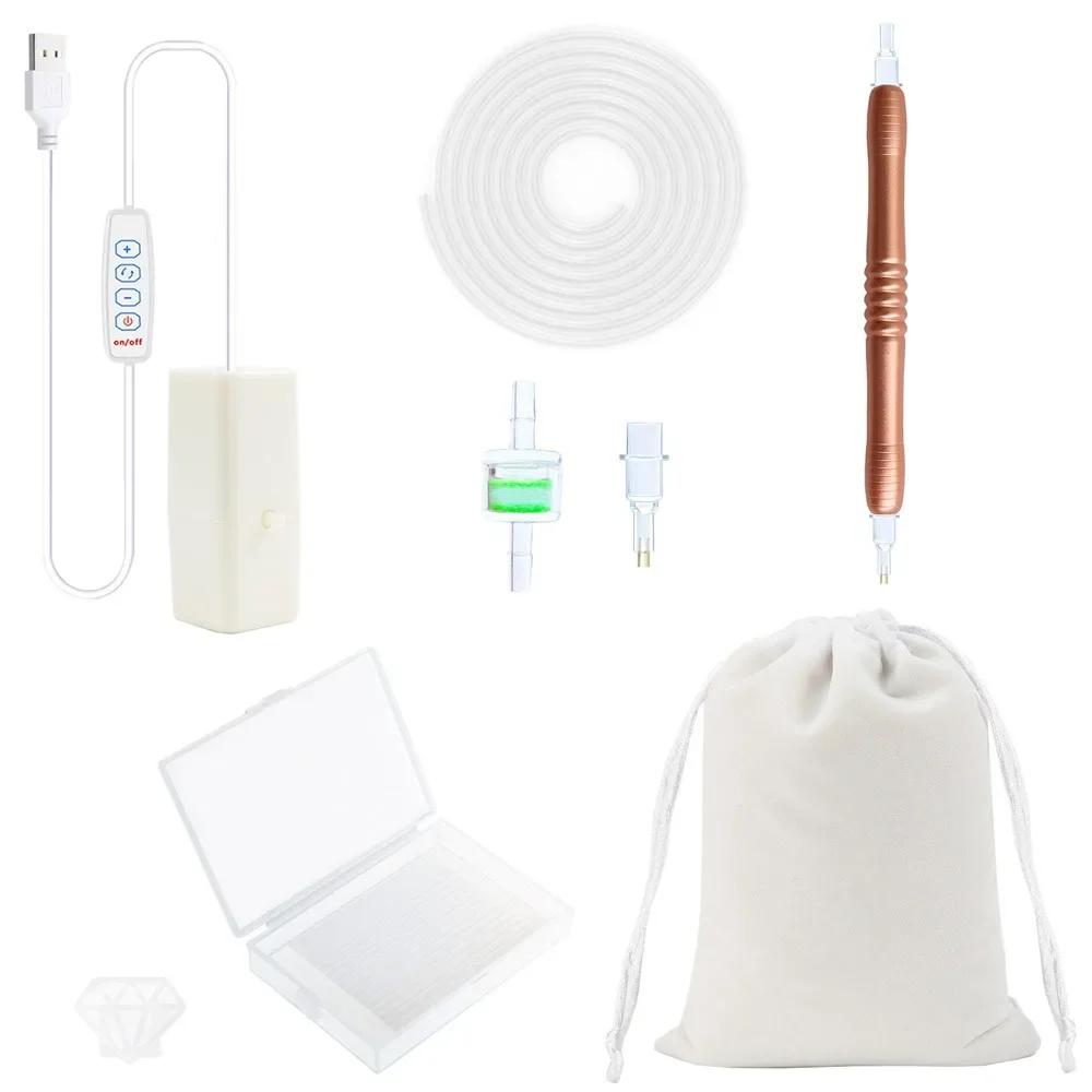 DIY Craft Vacuum Diamond Painting Pen Kits Long-lasting and Stable USB Cable Electric Diamond Suction Tool with Storage Bag
