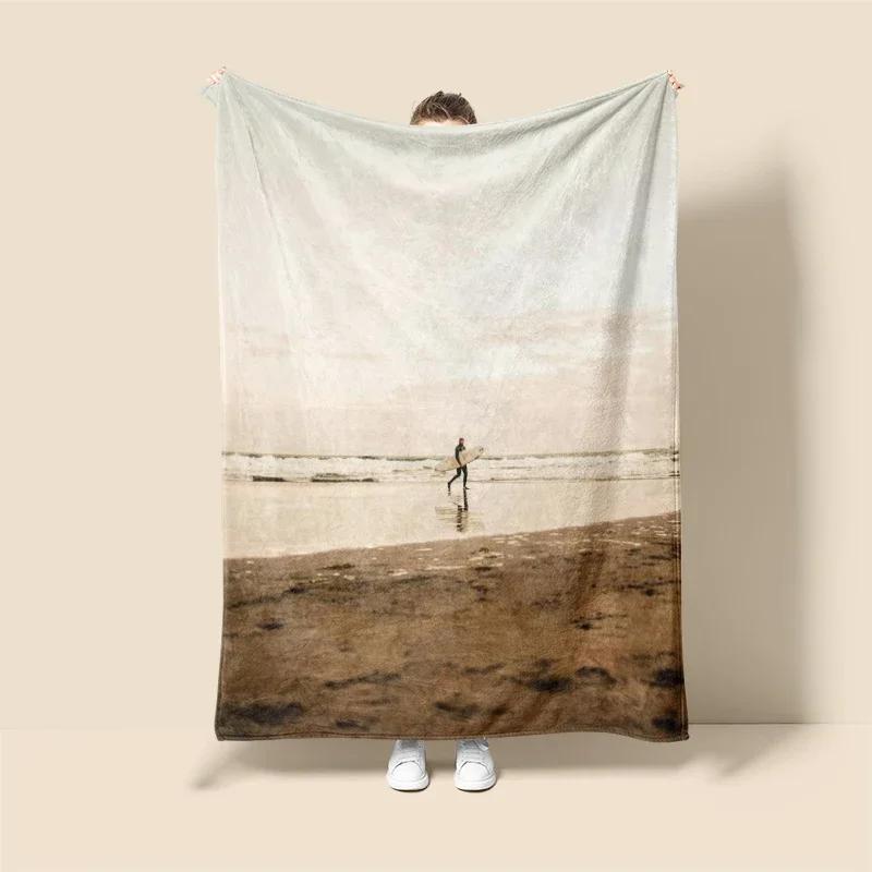 

Beach Home decoration plush Throw Sofa blanket Anime animals Bedspread on the bed fluffy soft blankets decor Plaid Modern 70x100cm