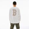 New MLB SS24 Sweatshirt Unisex Cream 3AMTM0341-43CRS