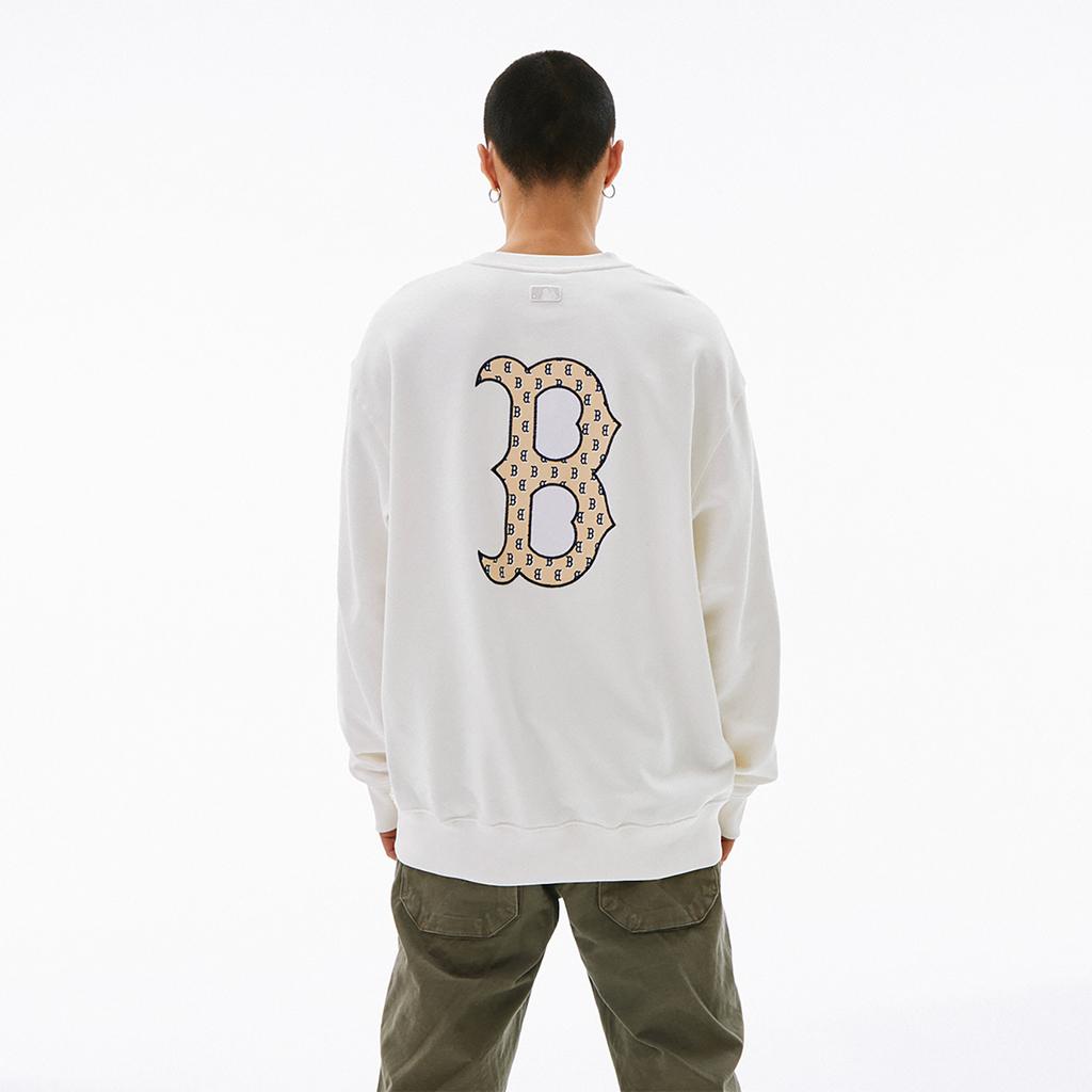New MLB SS24 Sweatshirt Unisex Cream 3AMTM0341-43CRS