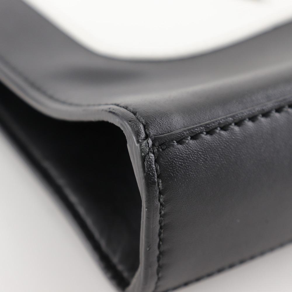 Fendi Bugs Monster Clutch Bag 7VA433 Black Calfskin Unisex Used