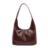 Two-Piece Bag Set Soft Leather Tote Bag Women's Retro Large Capacity Shoulder Bag Underarm Bag