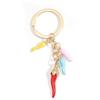 Creative Red Colorful Pepper Keychain Mini Vegetable Key Rings For Best Friends Women Men Gift Car Bag DIY Handmade Jewelry