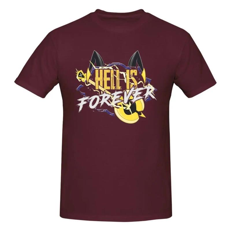 Hazbins Hotels Adam Hölle Ist Für Immer Herren T-Shirts Neuheit T-Shirt Kurzarm T-Shirt Reine Baumwolle Übergröße Kleidung Shirt