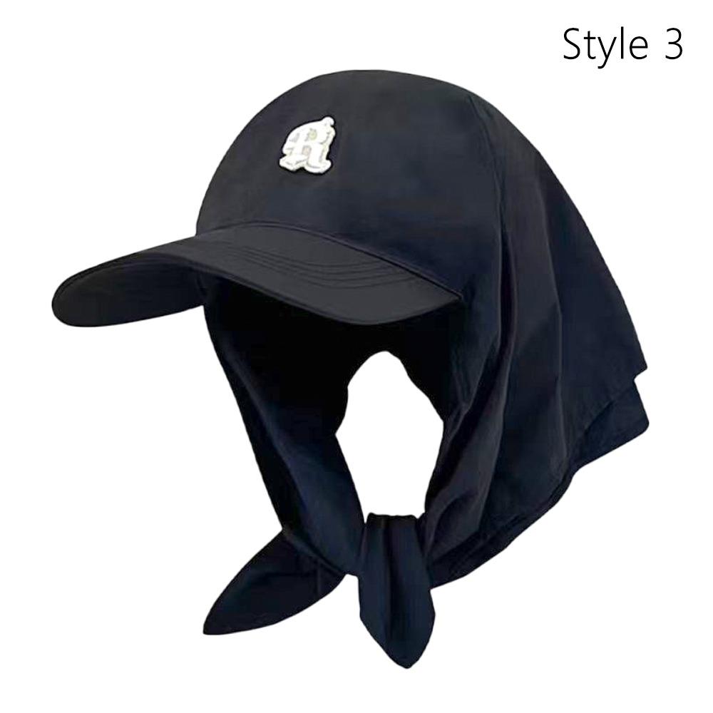 Quick Drying Headscarf Caps UV Neck Protection Peaked Cap Sun Hat for Women Spring and Summer