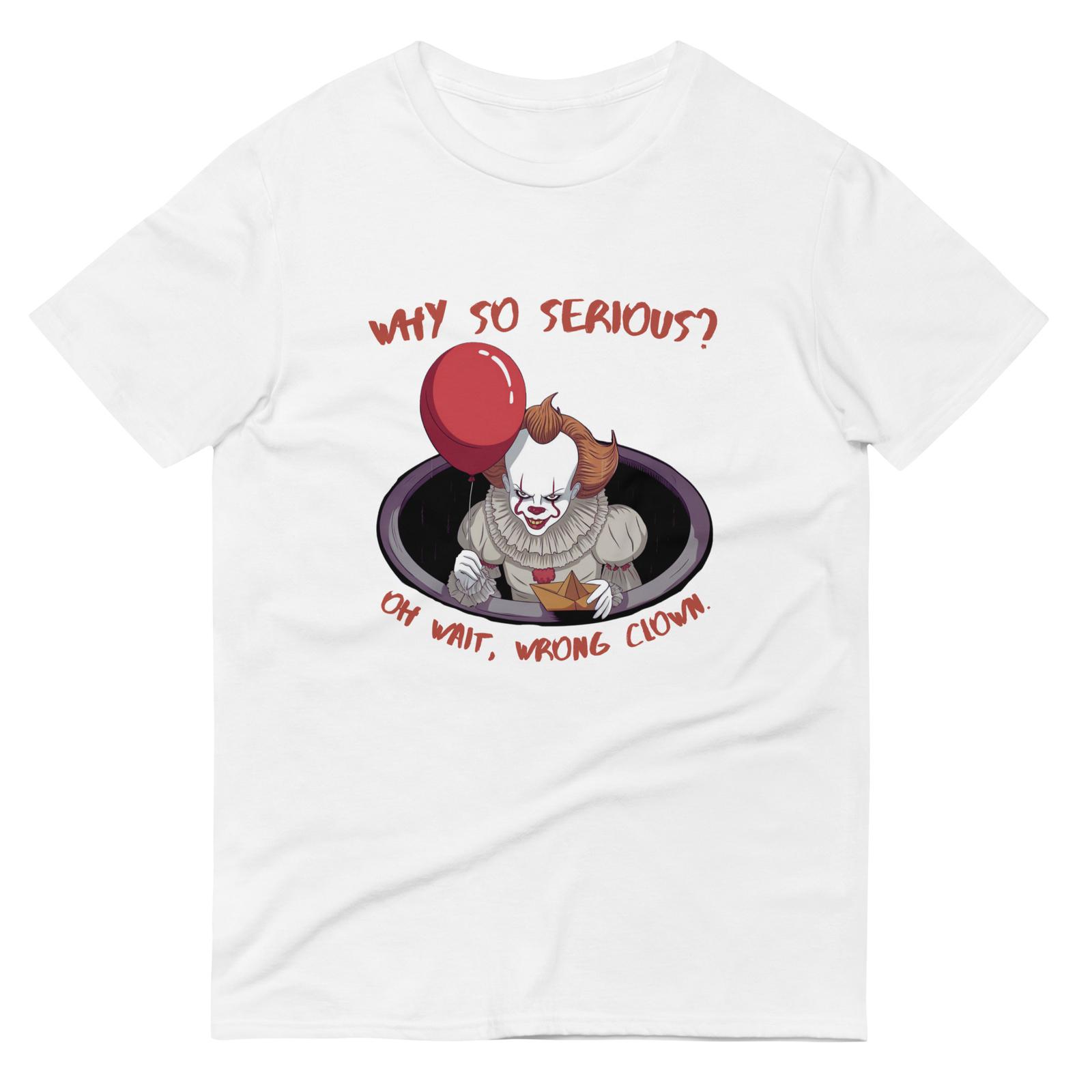 Funny Pennywise the Clown from IT Shirt S-3XL Unisex Short-Sleeve S разноцветный