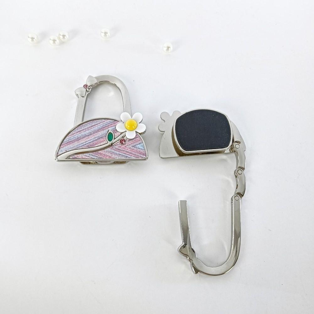 Flower Design Handbag Hanger for Women Portable Table Hanger Pretty Purse Hanger  for Table