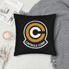 Anime Capsule Corp Dbz Throw Pillow Cover Polyester Cushions For Sofa Manga Awesome Pillowcase