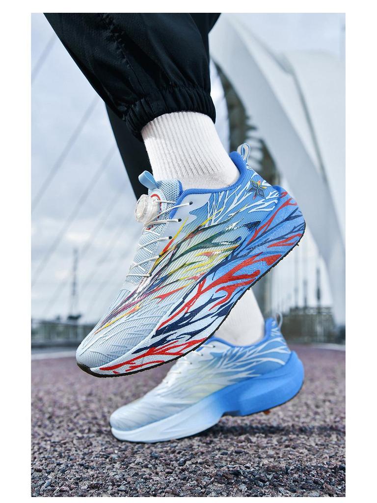 2025 Rotating Button Boys' Carbon Plate Running Shoes - New Style for Teens and Junior High Students